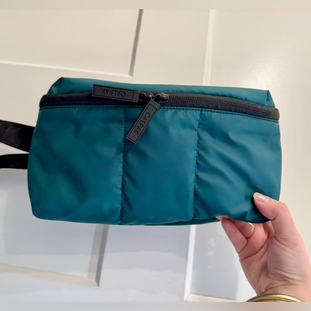 New Calpak Teal Blue Belt Bag